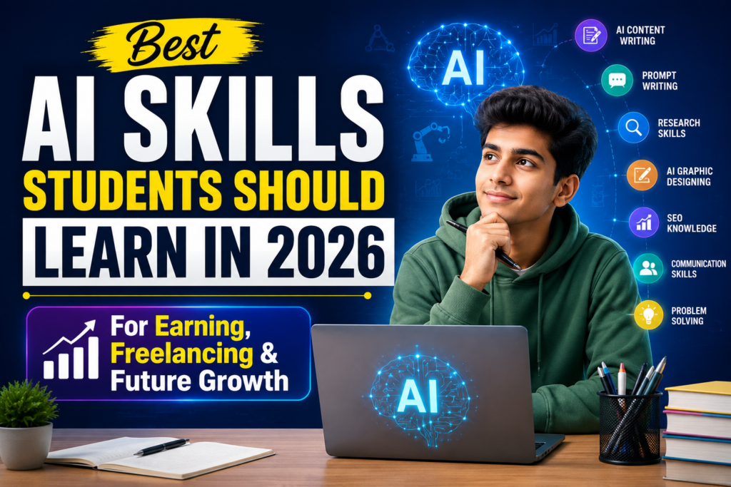 Best AI skills students should learn in 2026 for earning, freelancing and future growth